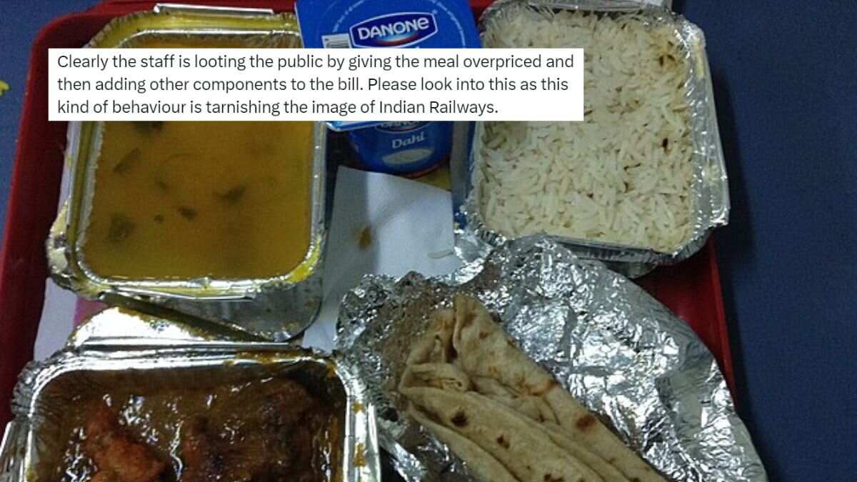 Passenger Orders ₹80 Veg Thali But IRCTC Caterer Provides ₹150 Bill; Repeated Scam Or Mistake?