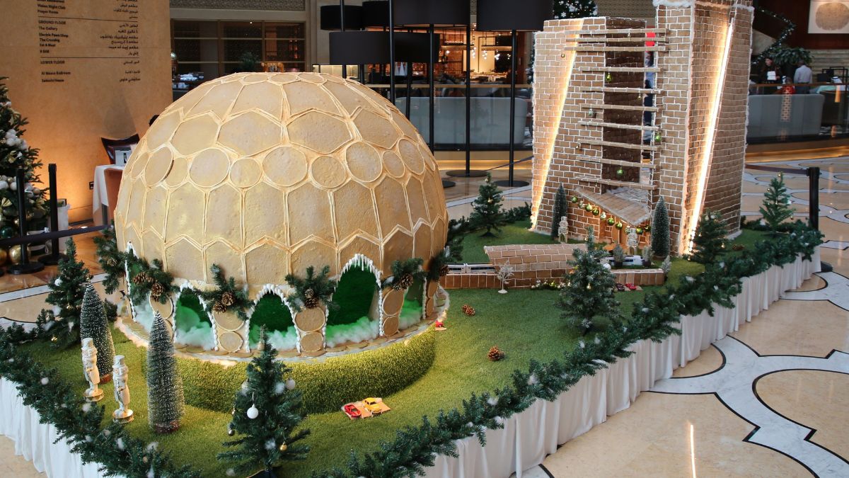 The H Dubai Reveals Its Incredible 6-M-Long Expo City-Shaped Gingerbread House & It’s Massive!