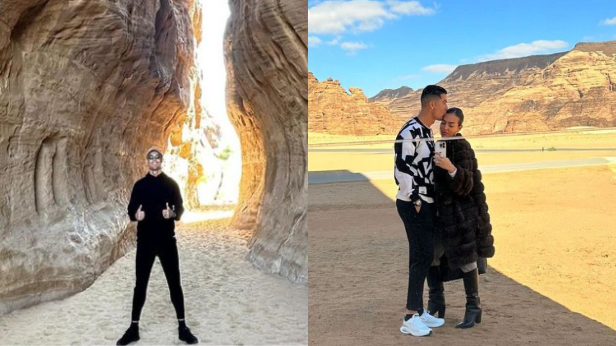 Cristiano Ronaldo & Georgina Had A Quick Getaway To AlUla,Saudi Arabia & The Pics Are Mesmerising!