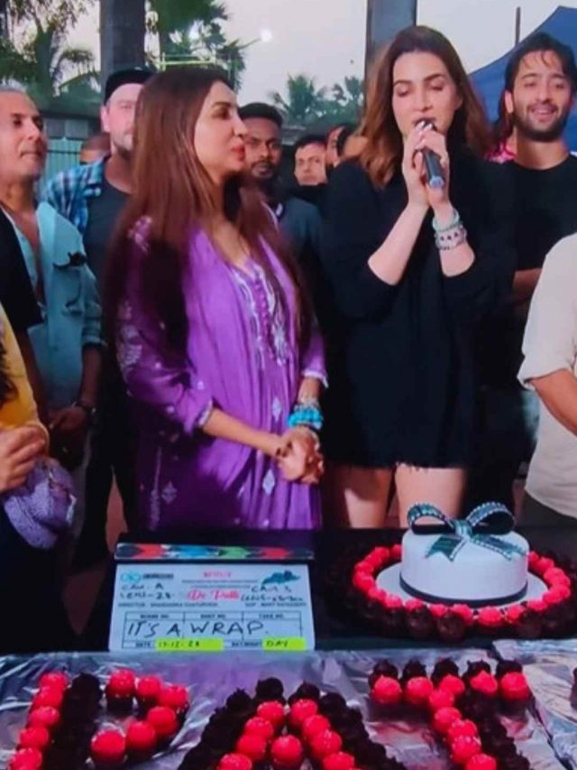 Kriti Sanon Wraps Up Do Patti Shoot With A Delish Cake; Shares BTS Pics ...