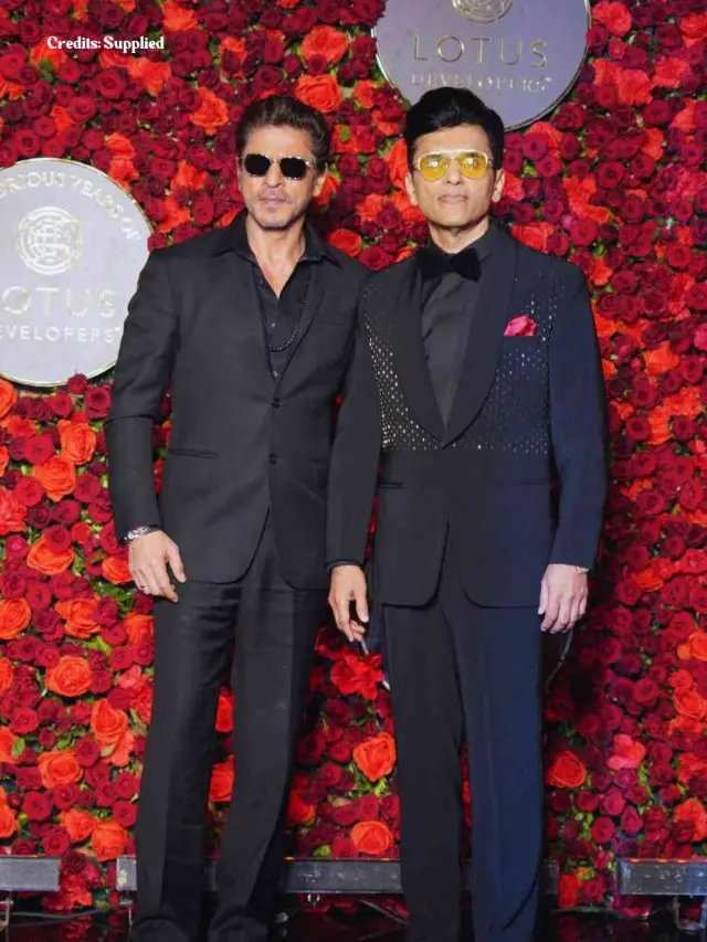Shah Rukh Khan Attends Close Friend, Producer Anand Pandit’s 60th Star-studded Birthday Bash