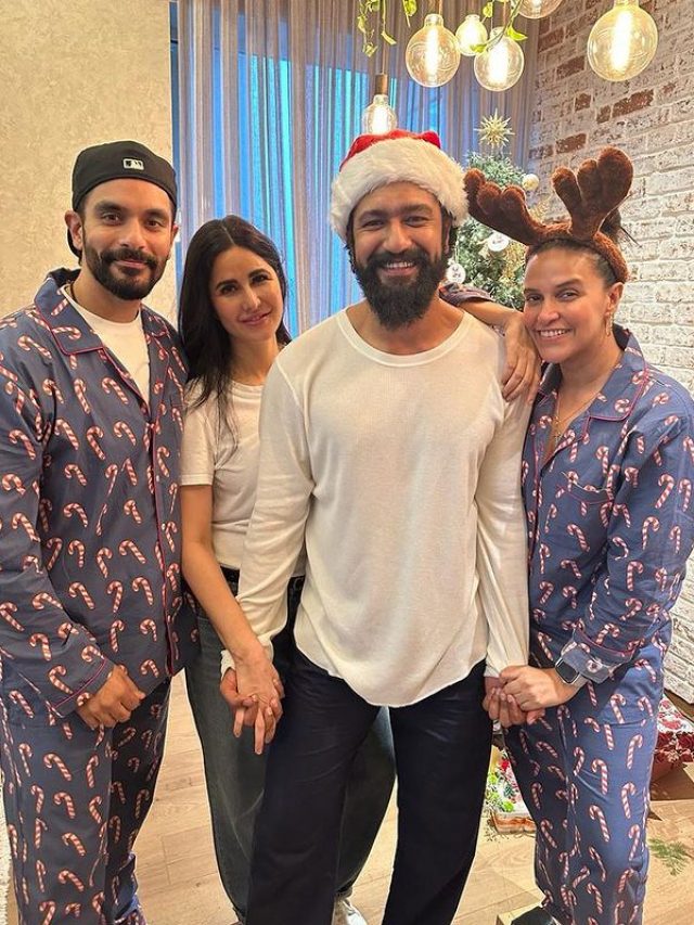 Neha Dhupia Celebrates Christmas With Vicky Kaushal & Katrina Kaif; Pics Inside