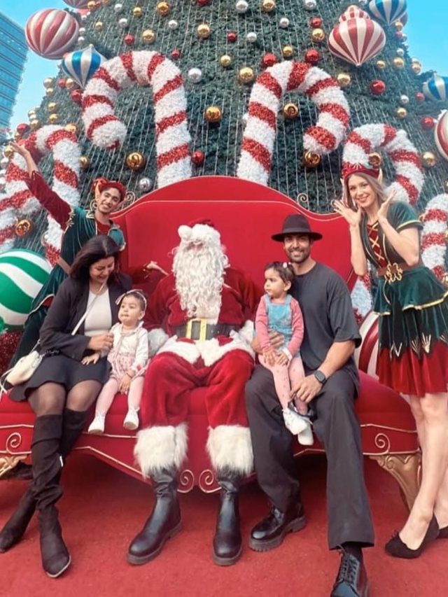Debina Bonnerjee & Gurmeet Choudhary Celebrate Christmas With Their Kids At Mumbai’s Jio Wonderland