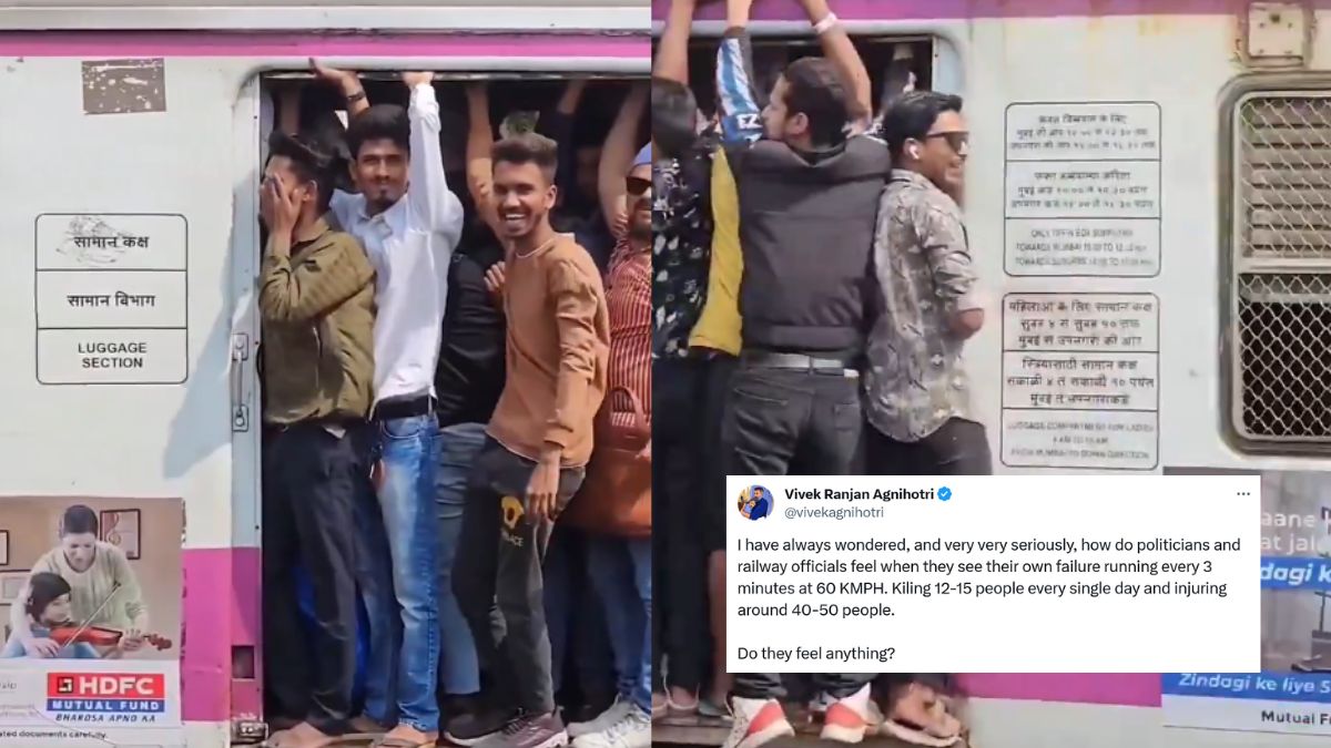 Crowded Mumbai Local Video; Vivek Agnihotri Asks How Officials Feel Watching Their Failure Kill People?