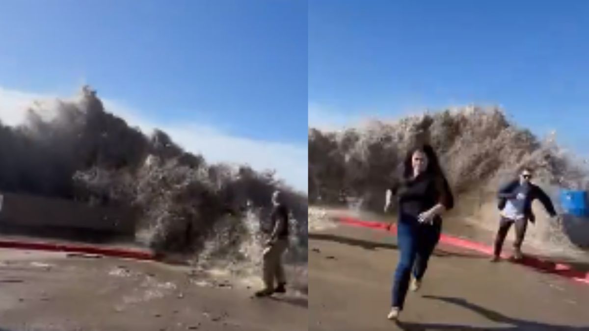 Monster Waves Smash Into California’s Ventura Beach Leaving Eight Injured; Beach Closed To Visitors