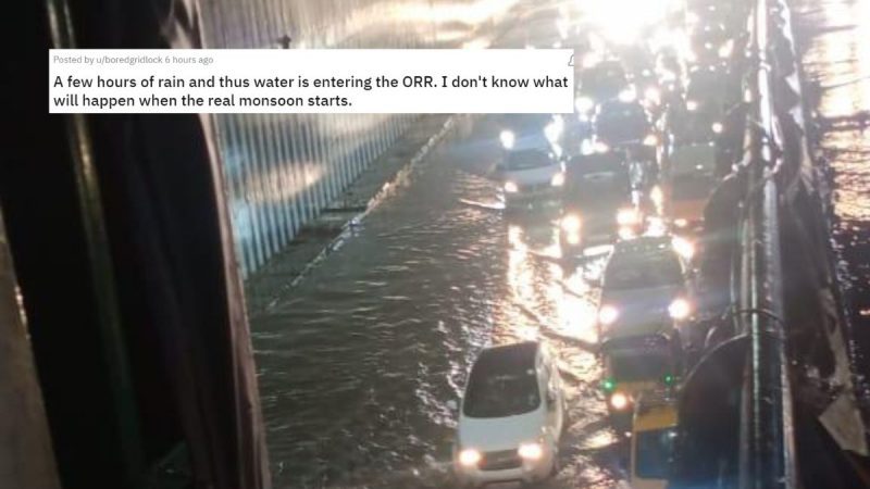 Bengaluru Faces Overnight Rainfall; Water Enters The ORR; Netizens Suggest Uber Boat