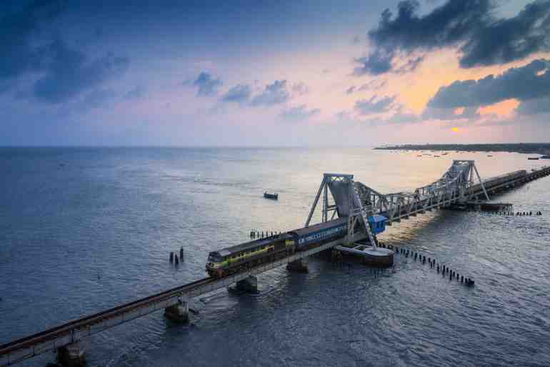 sea bridge India Sri Lanka