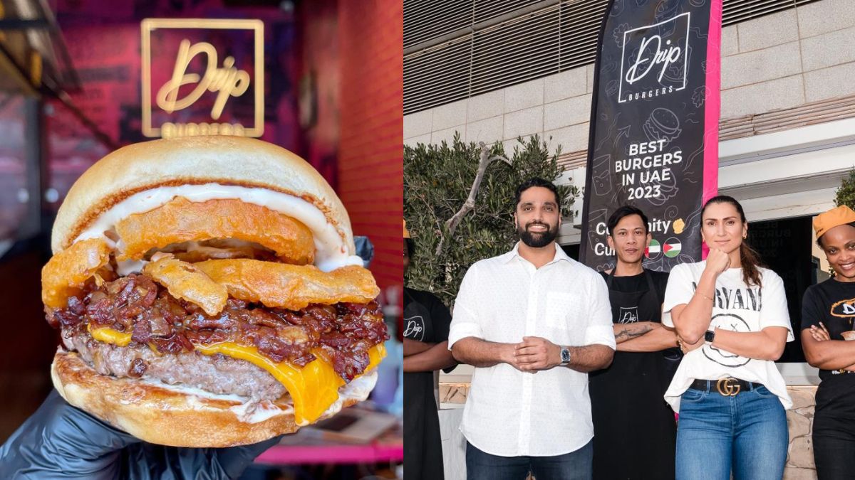 UAE's Favourite Local Brand, DRIP Burgers Is Now Open In Media City & They  Are Giving Free Karak To All!