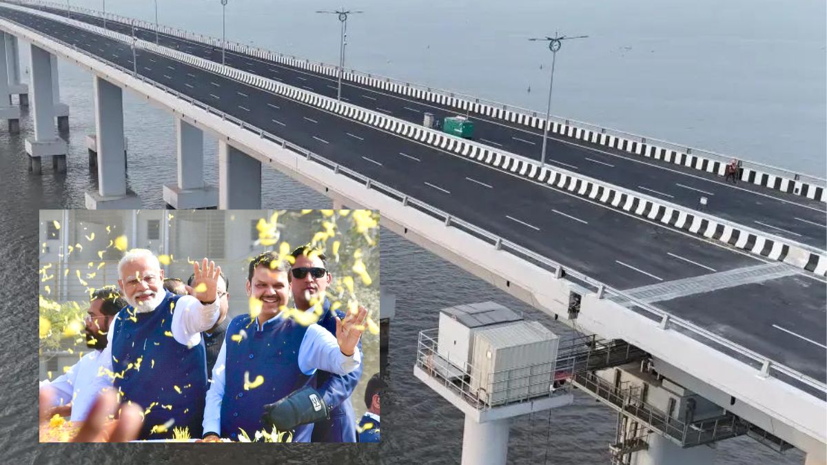 PM Modi Inaugurates Mumbai Trans Harbour Link In Mumbai; Pics Inside