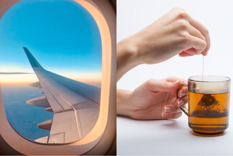 Tea in plane