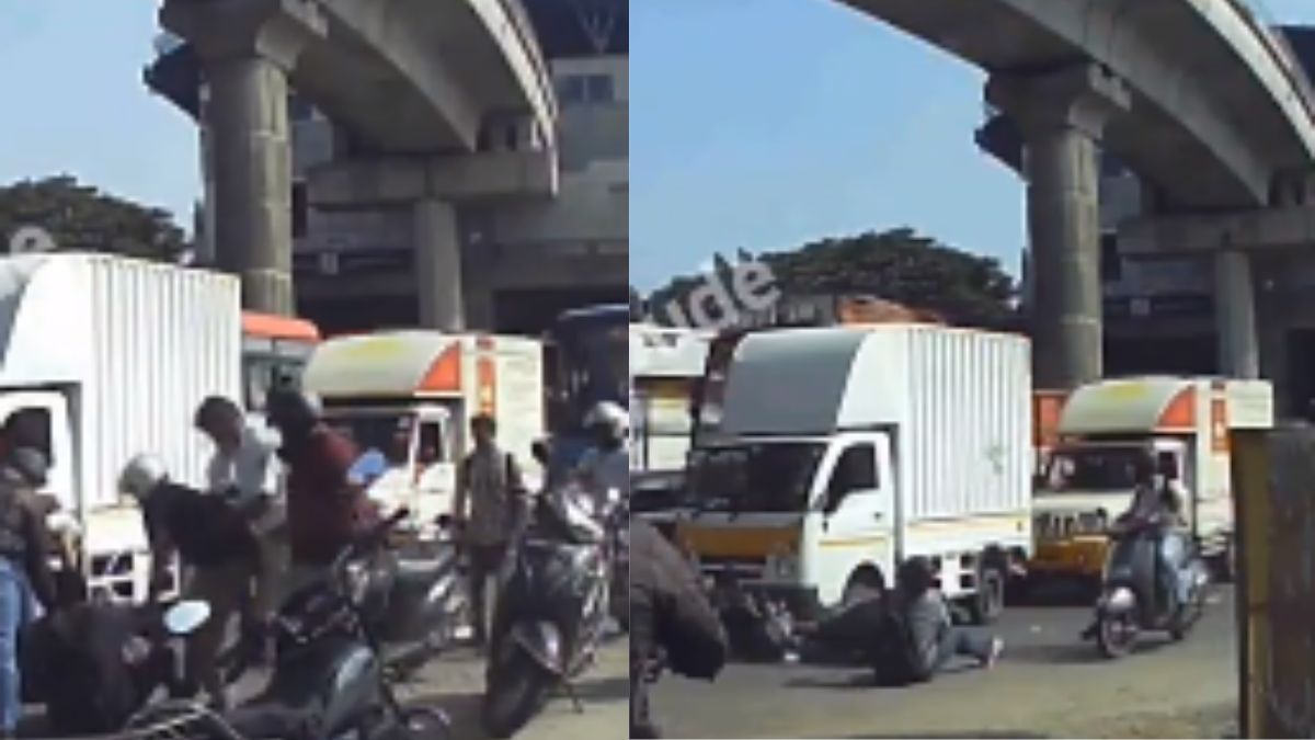 Bengaluru Biker Gets Injured In An Accident, Bystanders Extend Help; Netizens Say, “Humanity Always Shines”
