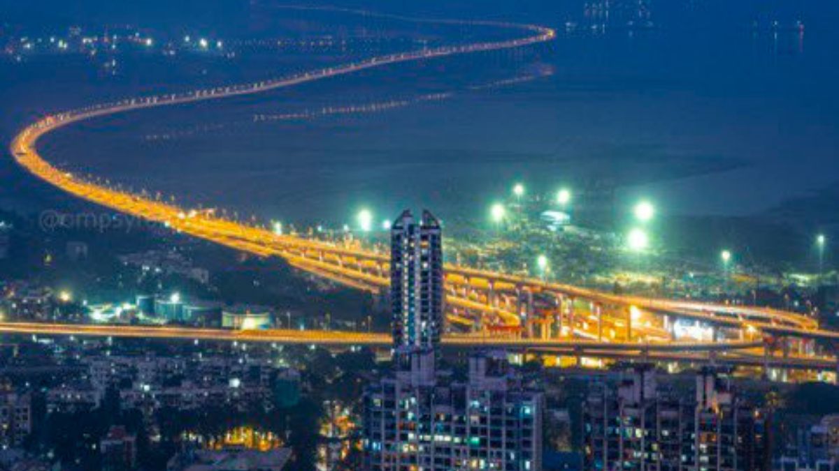 “No Need To Add More Words”, Anand Mahindra Impressed By Stunning Pics Of Mumbai Trans Harbour Link
