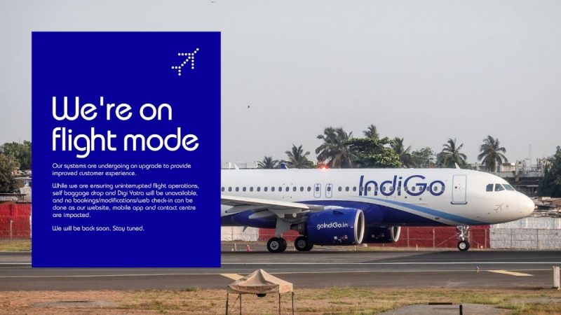 After The Delayed Flight Fiasco, IndiGo Goes On “Flight Mode”; Web Check-In & Other Services Impacted