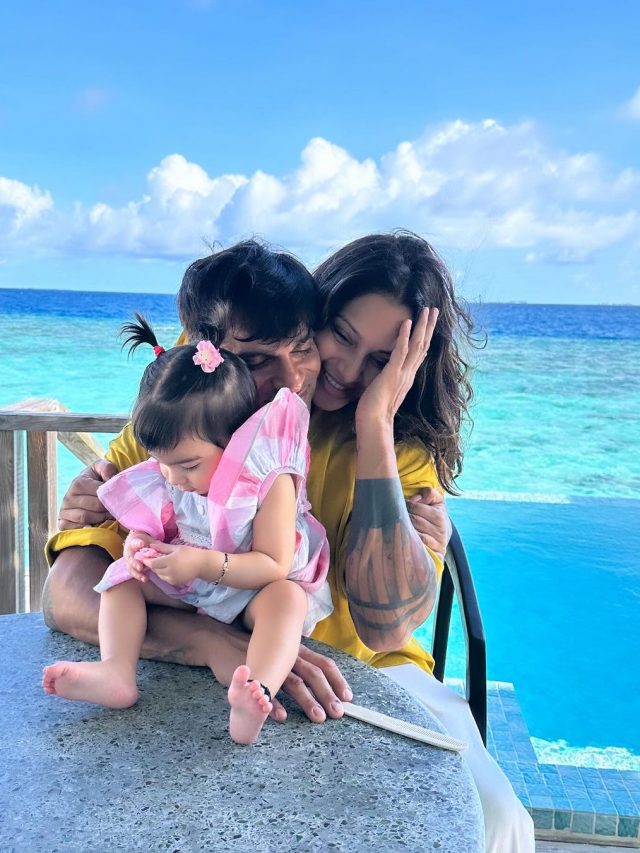 Bipasha Basu Celebrates Her 45th Bday With Husband Karan Singh Grover & Daughter In Maldives
