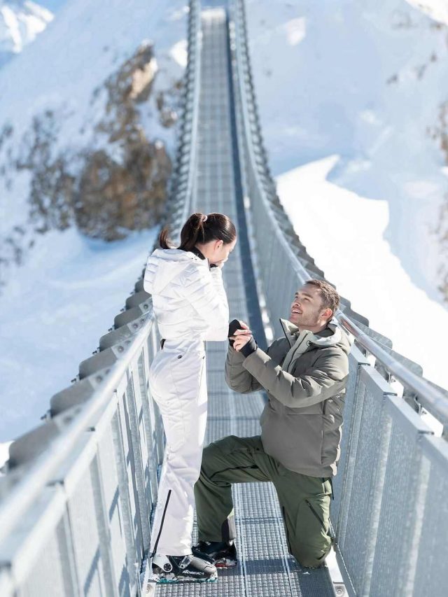 Ed Westwick Proposes GF Amy Jackson At Gstaad, Switzerland