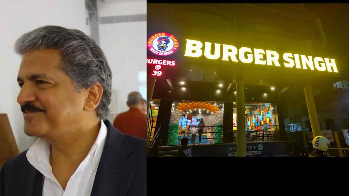 Anand Mahindra Spots Burger Singh In Udaipur; Lauds Its Marketing & Says, “This One Enters Hall Of Fame”