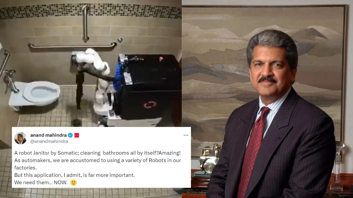 Anand Mahindra Shares A Video Of Robot Janitor; Says, “We Need Them, Now!”