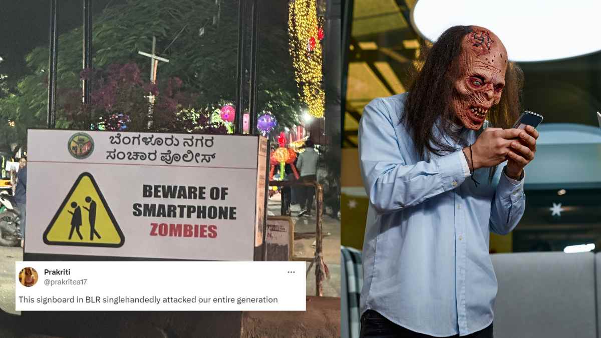 Bengaluru Signboard Warns Against Smartphone ‘Zombies’; Netizen Says, “Attacks Our Entire Generation”