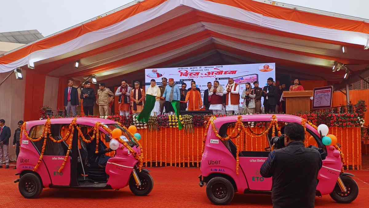 After Women-Driven Pink Autos, Ayodhya To Get Uber EV Autos & Intercity Cabs To Ferry Devotees Across UP