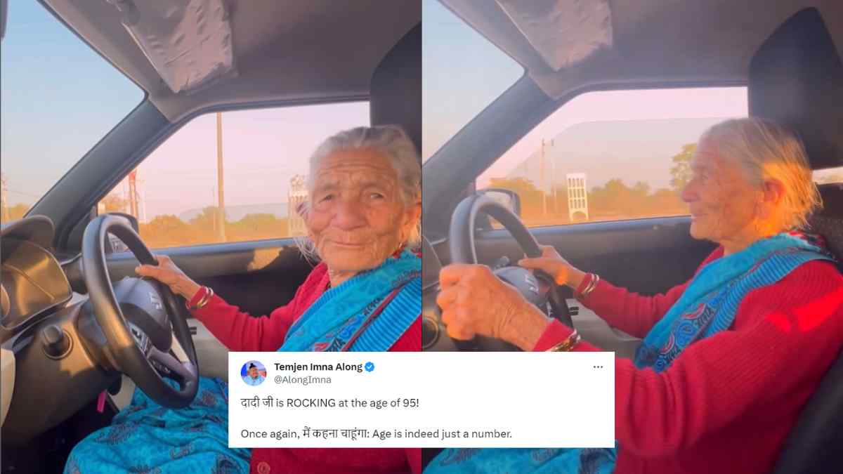 Nagaland Minister Temjen Imna Along Shares Video Of 95-YO Dadi Learning To Drive, Calls Her ‘Rocking Dadi’