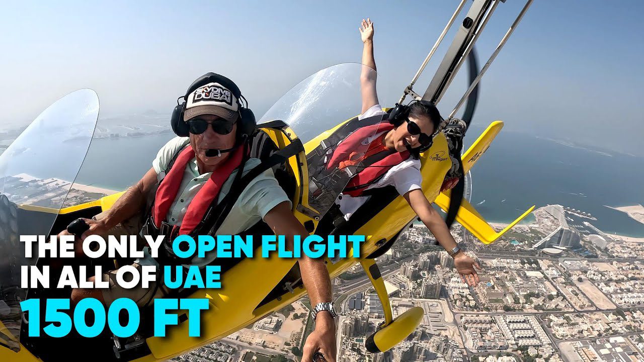 I Took The Only Open Air Flight In UAE & Dived In The Deepest Pool