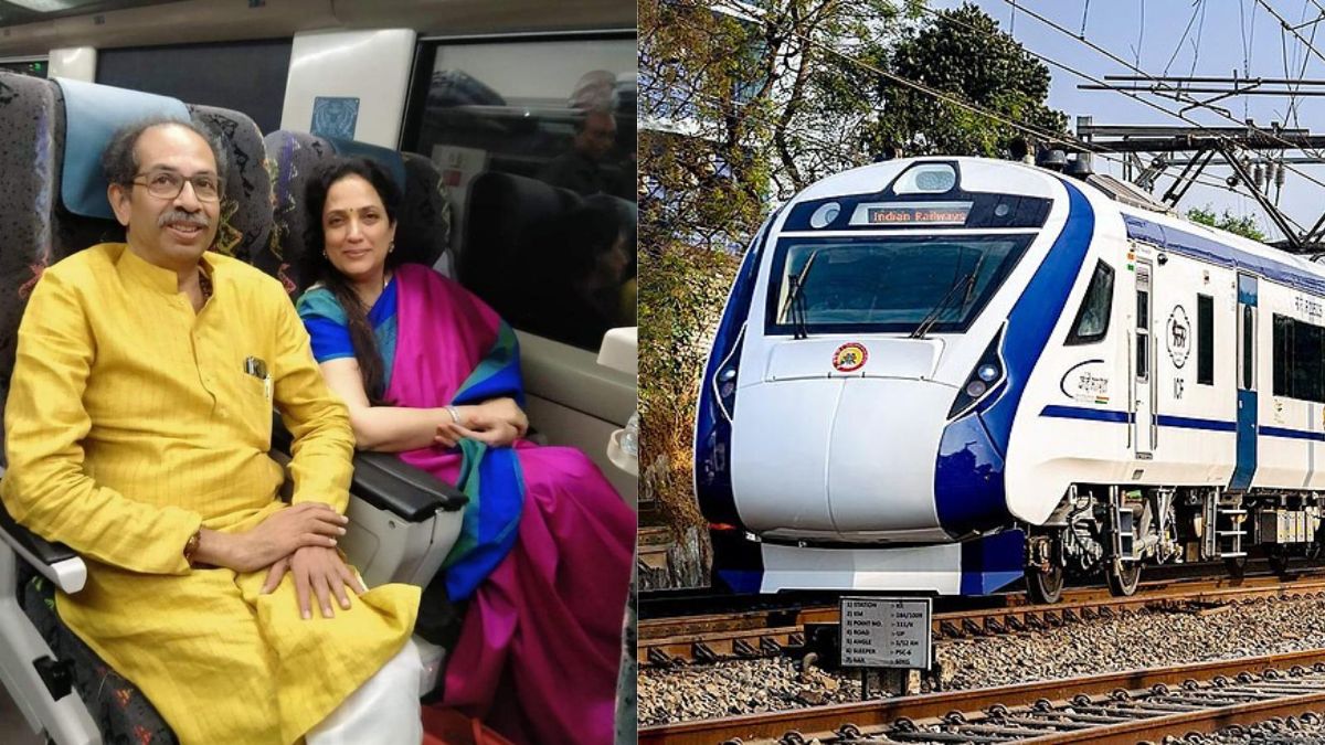 Uddhav Thackeray Takes Vande Bharat Express With Wife From Khed To Mumbai