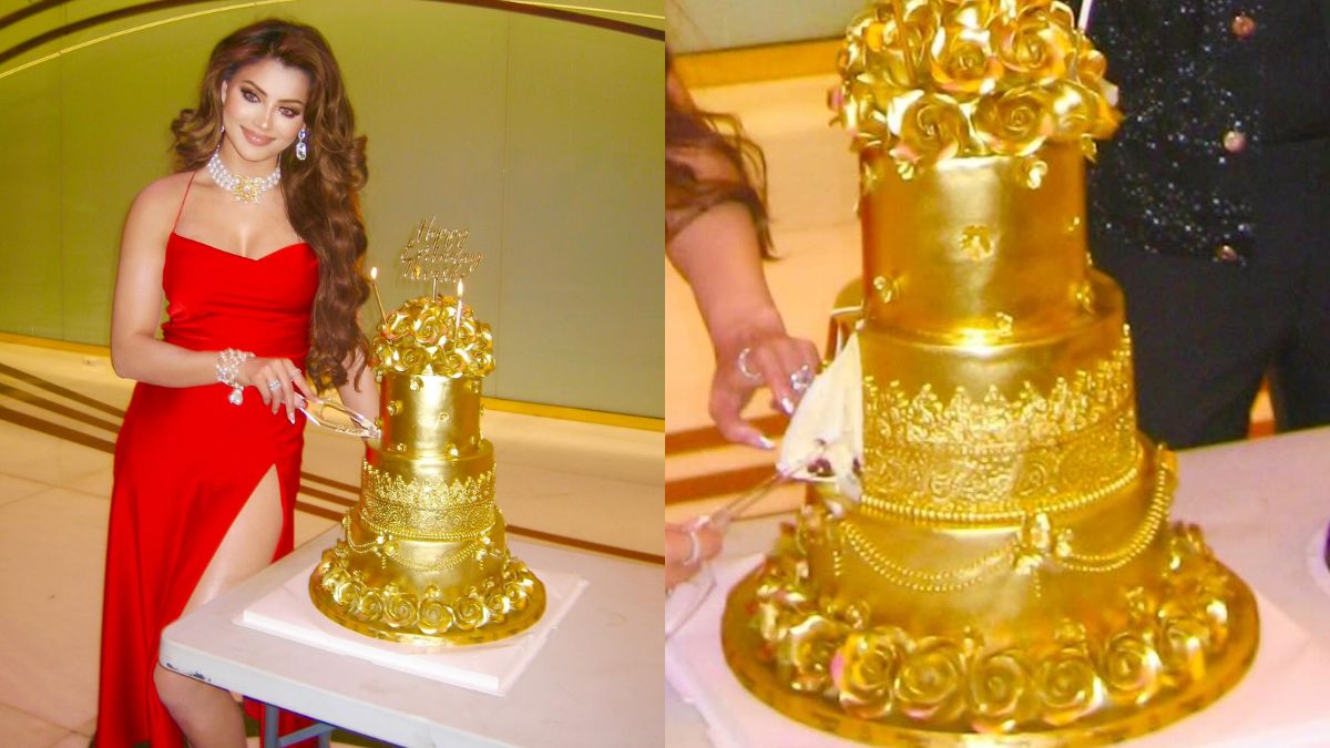 Yo Yo Honey Singh Gifts Urvashi Rautela A 24-K Gold Cake Worth ₹3 Cr; It Is From This Dubai-based Bakery