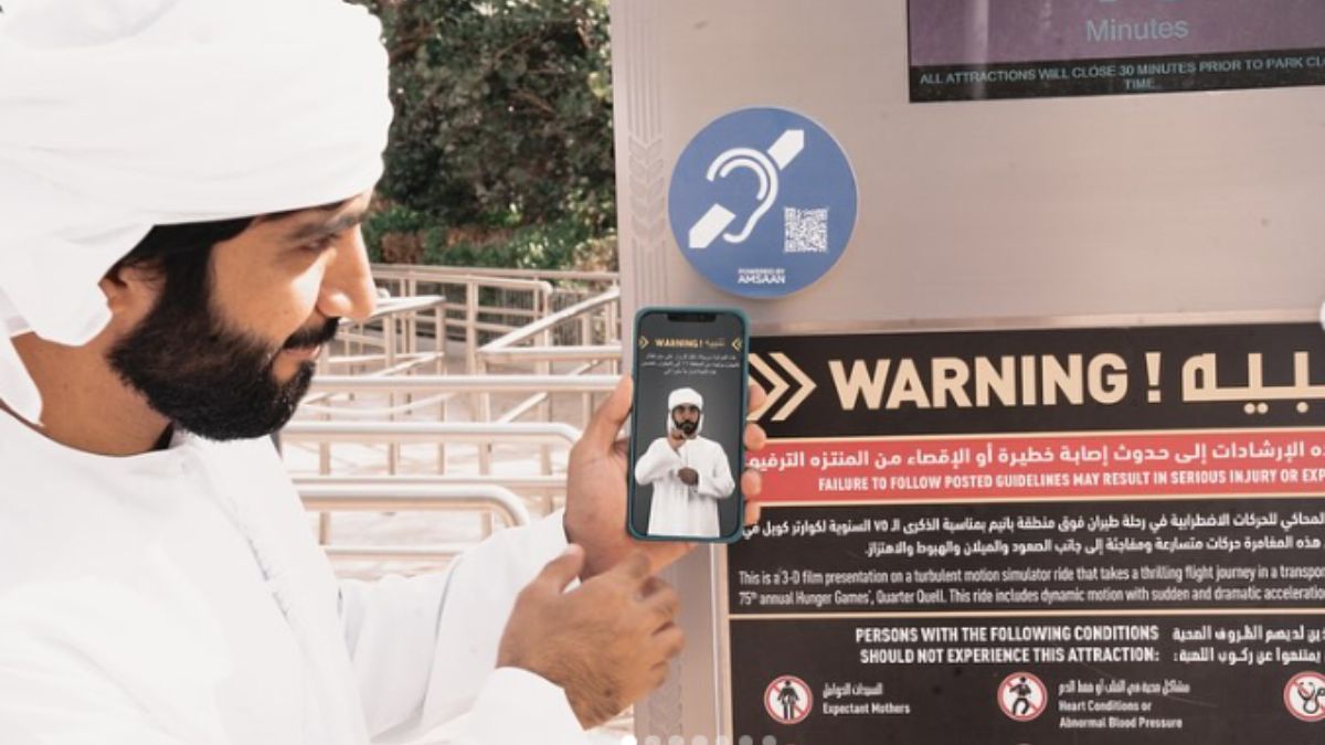 Amsaan Collaborates with MOTIONGATE, Dubai To Enhance Theme Park Experience For Deaf Visitors