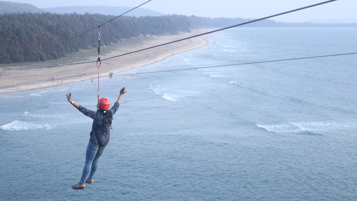 Glide Over An Entire Sea As Ratnagiri’s Aare Ware Beach Introduces India’s First Sea Zipline