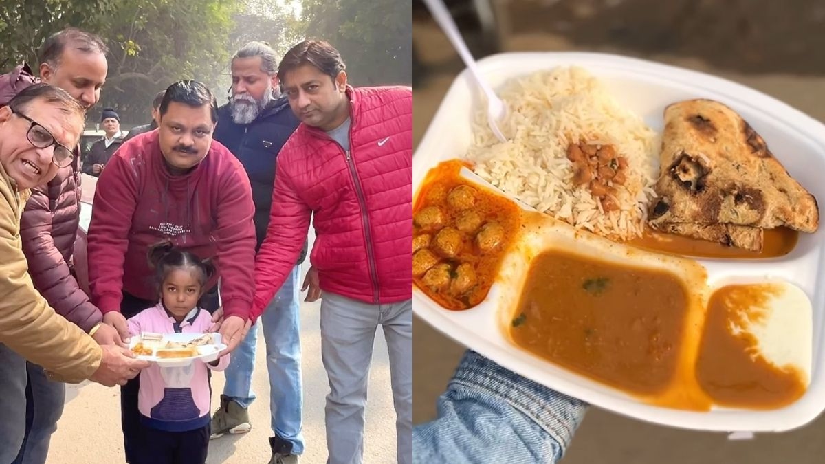 Unlimited Food For Just ₹1! Delhi’s Shree Ram Rasoi Serves Vegetarian Thali To The Needy For Just ₹1