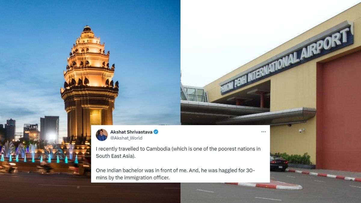 Man Shares How An Indian Bachelor Was Treated At Immigration In Cambodia; Netizens Share Their Experience Too