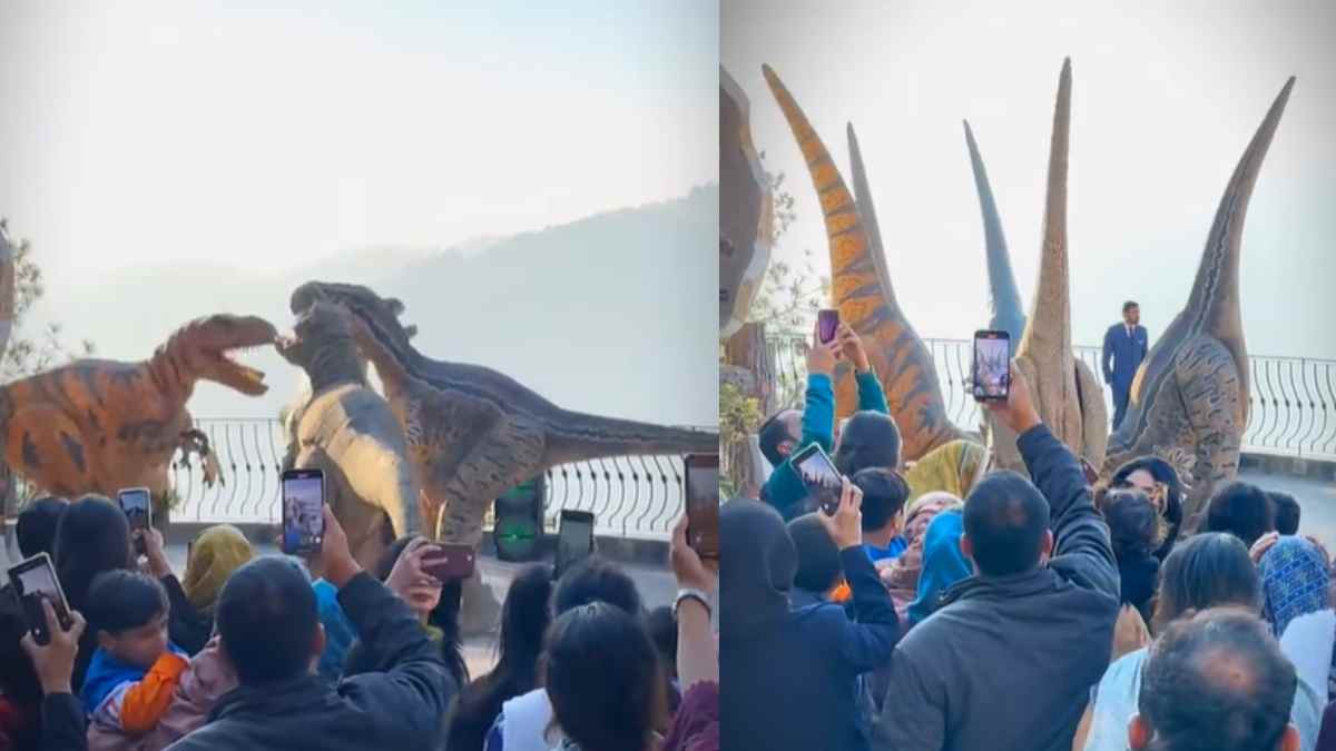 Monday Blues? Viral Video Of Dinosaurs Dancing On Nach Punjaban At Pakistan Amusement Park Is Your Solution!