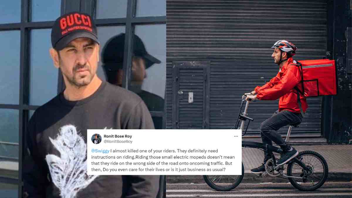 Ronit Roy Furious At Swiggy Delivery Person For Riding On Wrong Side Of Road; Says, “I Almost Killed…”