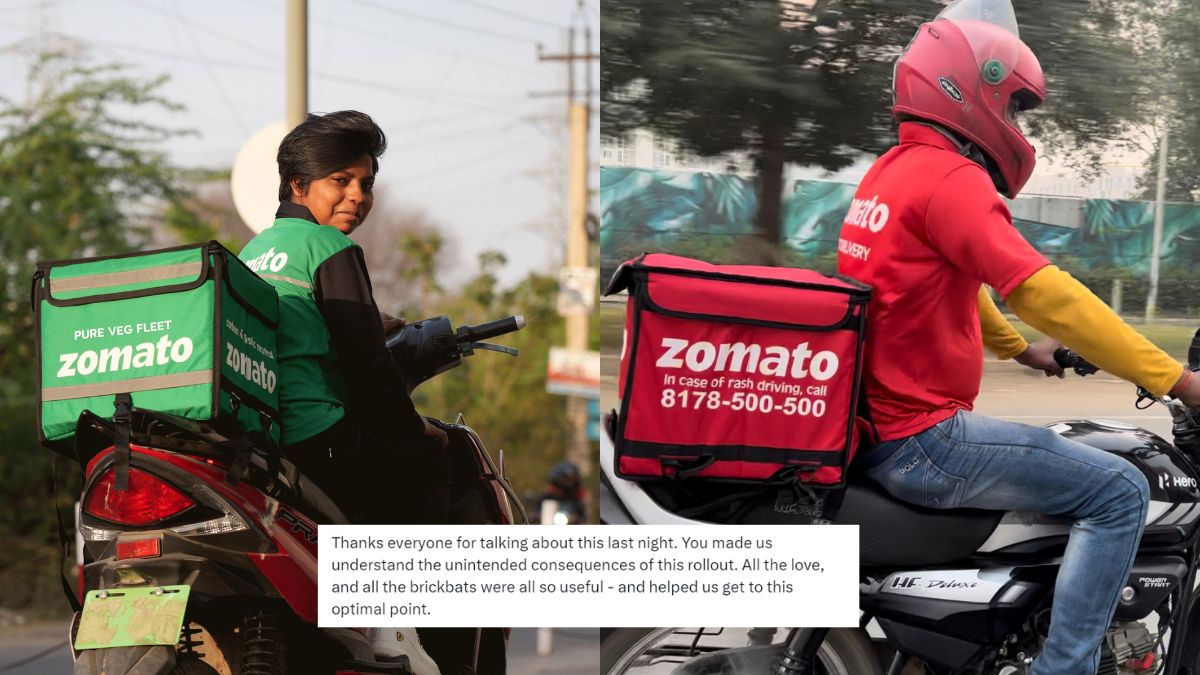 “Some May Get Into Trouble,” Said Zomato On Its Decision To Scrap ‘Pure Veg Fleet’ Green Uniform