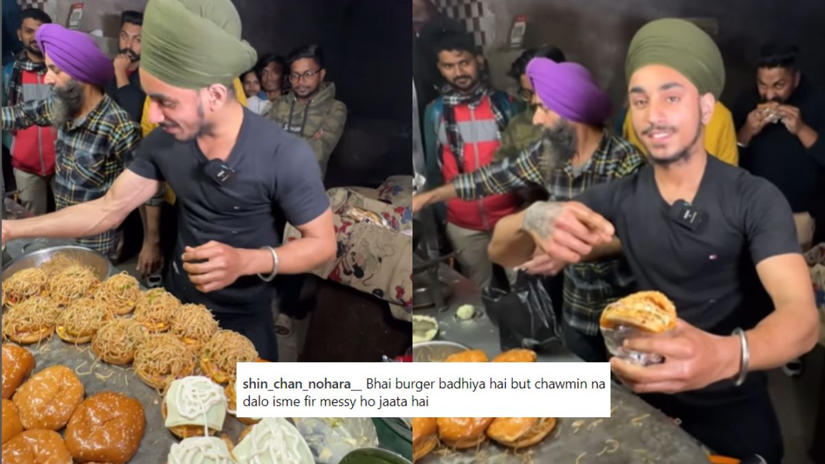 Noodle Filled Burger? The Internet Stands Divided On This Unique Filling Served By A Street Vendor In Punjab