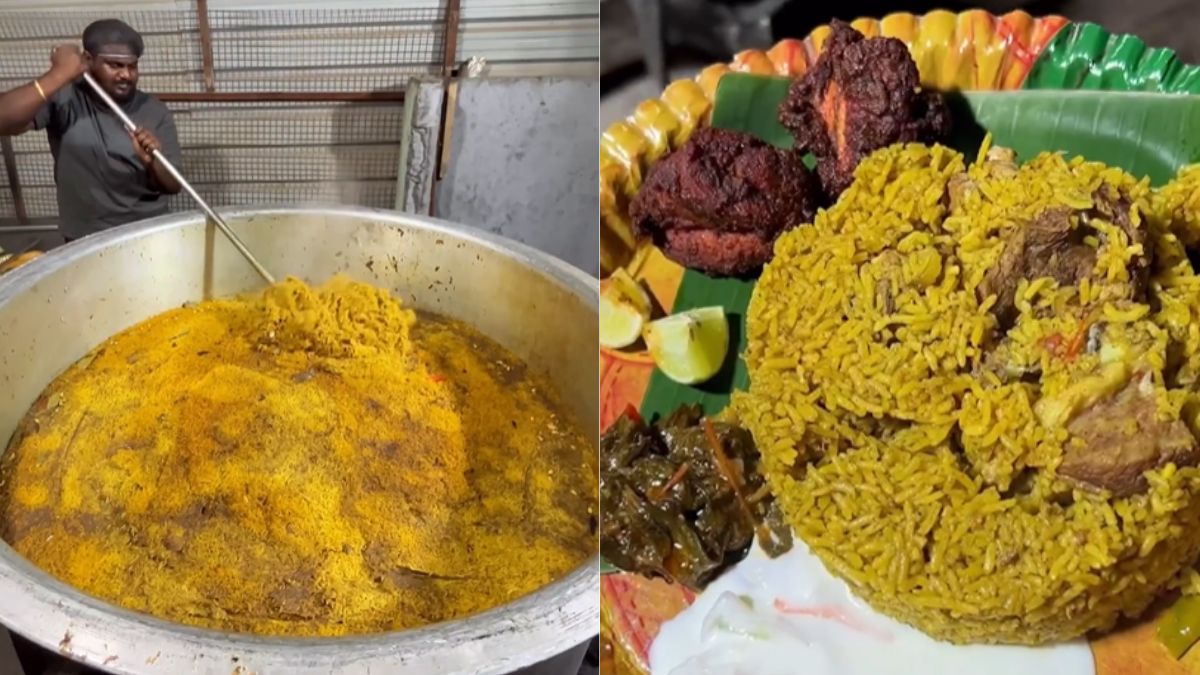 This Place In Hyderabad Makes 1,000 Kg Biryani With 140 Kg Of Mutton & 150 Kg Rice!