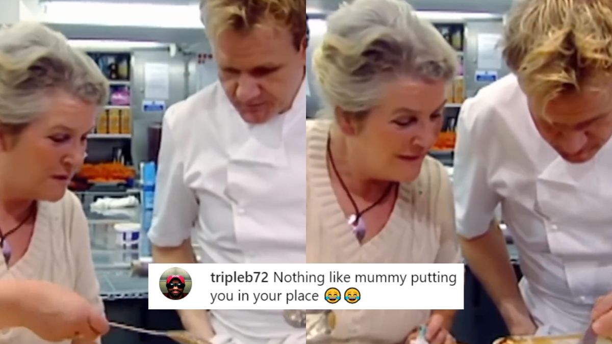 Gordon Ramsay’s Mom Roasts Him; Savagely Calls His Undercooked Pie, “Sink In The Middle, Titanic”