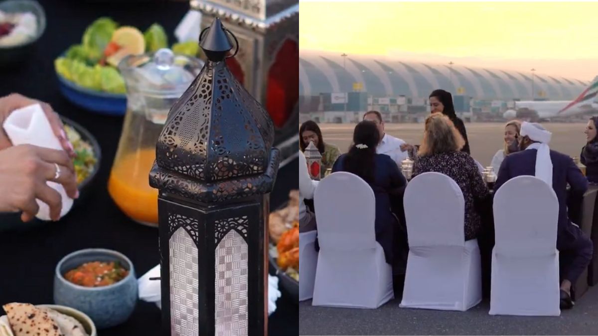 Watch: The First Ever Runway Iftar Takes Place At Dubai International Airport