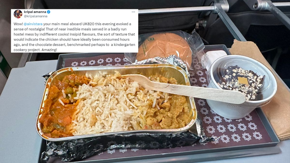 Man Calls Out Vistara For Their “Inedible As Hostel Mess Meal”; Netizens Agree & Share Their Bad Experiences