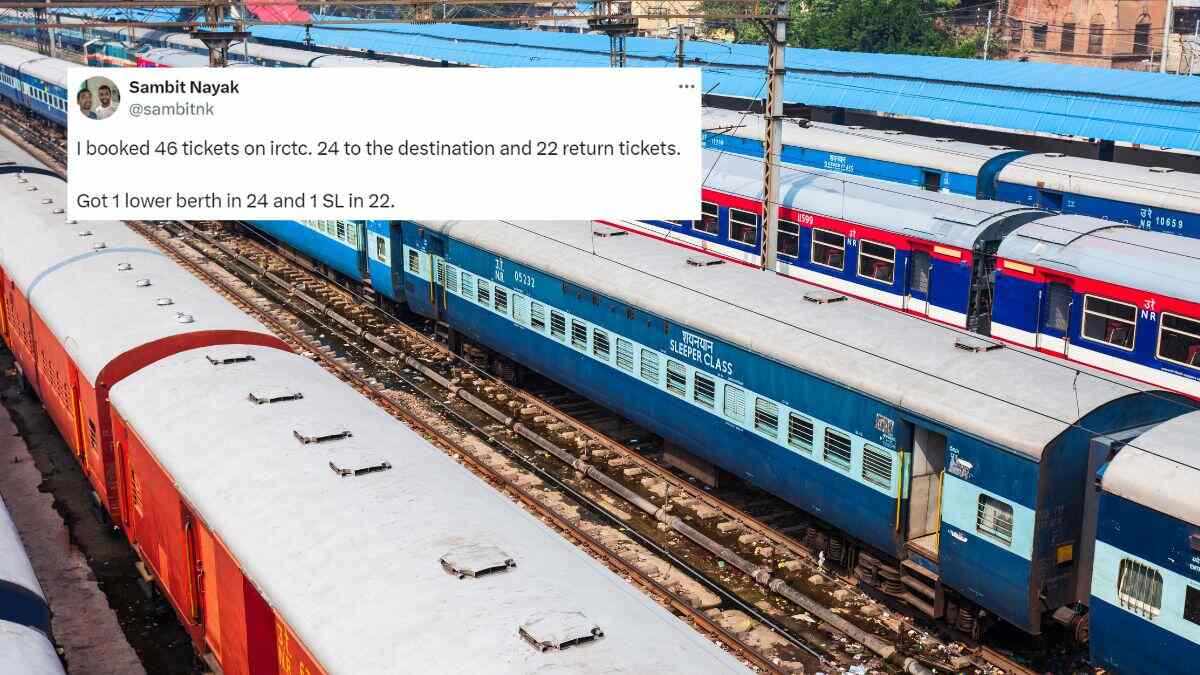 X User Books 46 Tickets On IRCTC, Gets Only 1 Lower Berth & 1 SL; Looking For Lawyer To Sue IRCTC