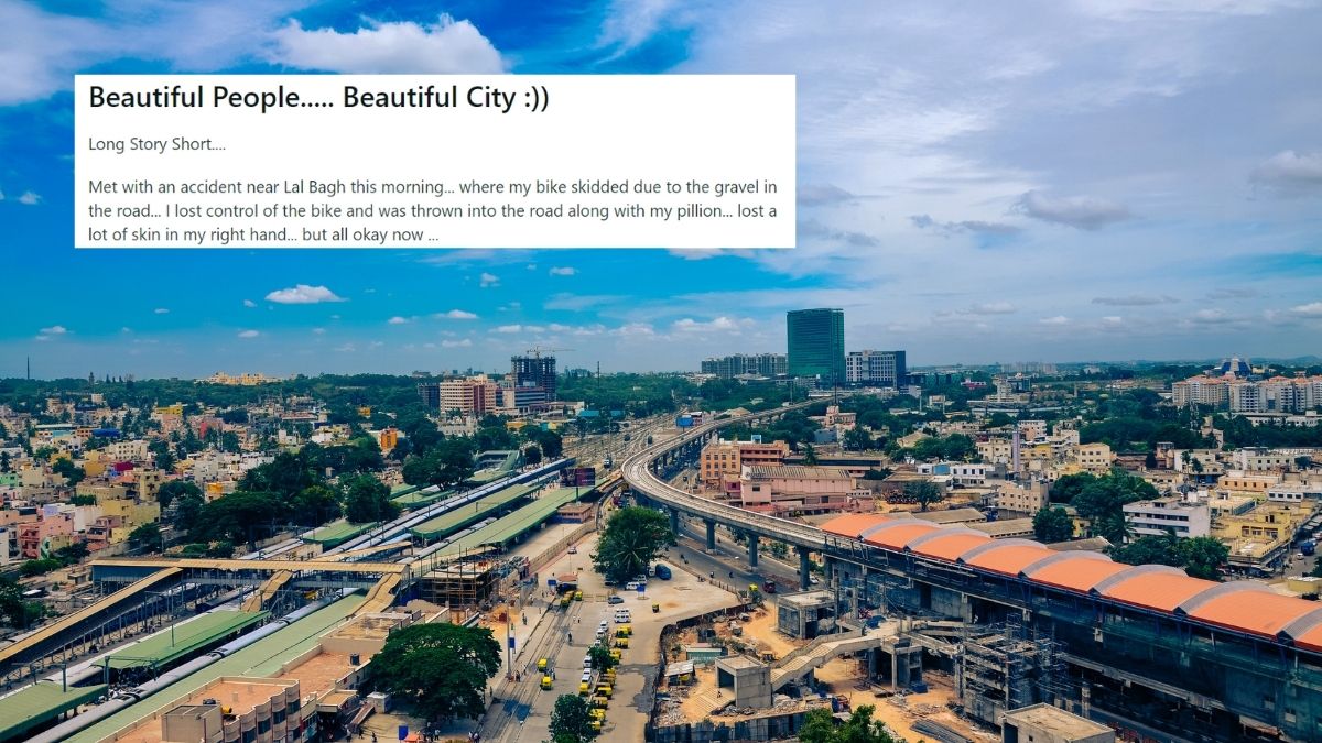 “Beautiful City, Beautiful People,” Redditor Shares How Random Bangaloreans Helped Him During His Bike Accident