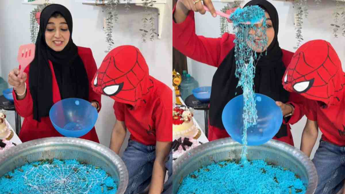 After Barbie & Hulk Biryani, Mumbai Baker Shik Shak Shocks Internet With Blue Spiderman Biryani