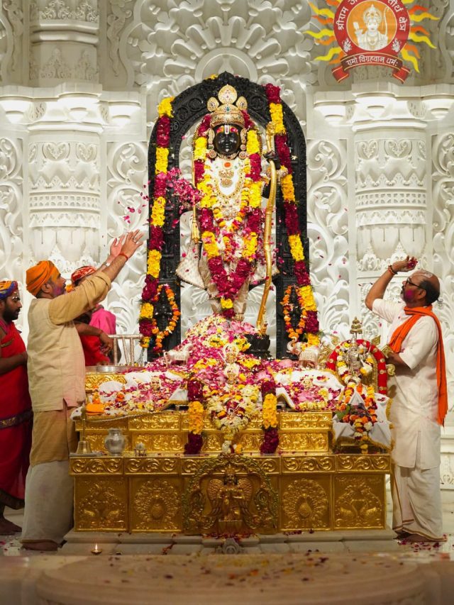 In Pics: Ram Lalla Celebrates 1st Holi At Ayodhya’s Ram Mandir