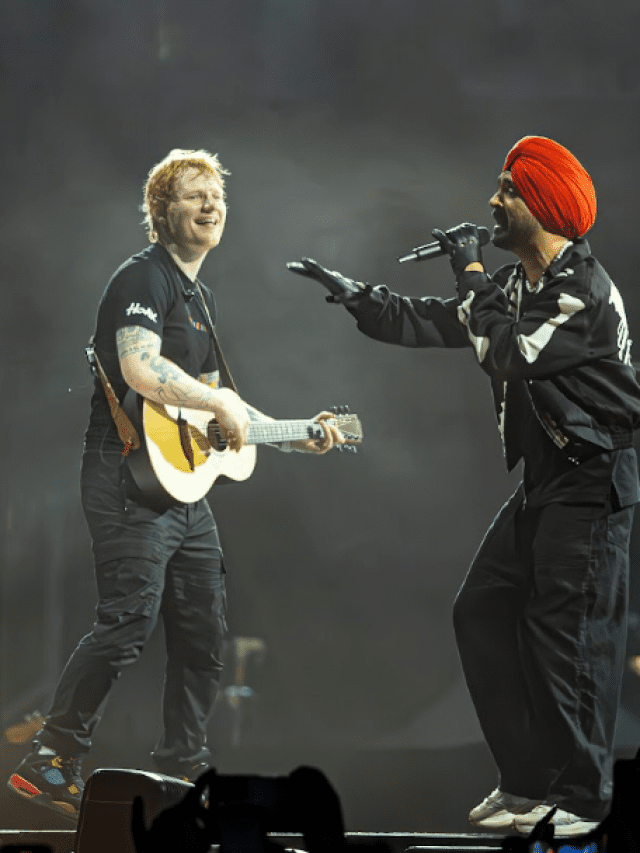 Diljit Dosanjh & Ed Sheeran Sing In Punjab For Crowds In Mumbai!