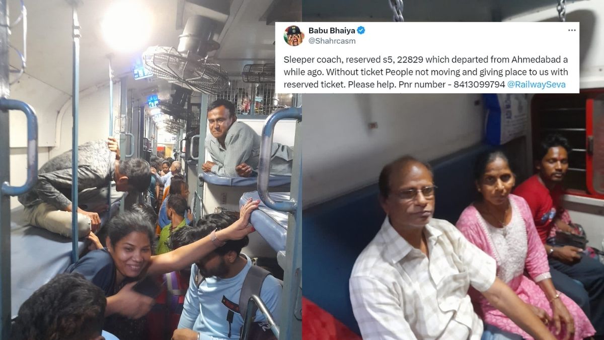 Shalimar Express Passengers Struggle To Find Seats As Ticketless Passengers Take Over Train; Netizens React