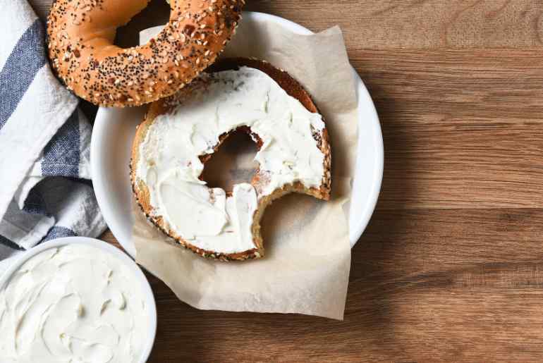 cream cheese bagel