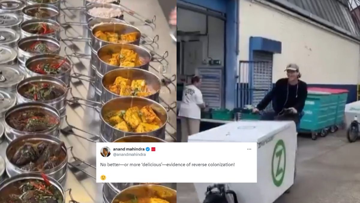 “Evidence Of Reverse Colonisation,” Says Anand Mahindra About A Dabba Service In London; Netizens: “Colonisers Are Colonised”