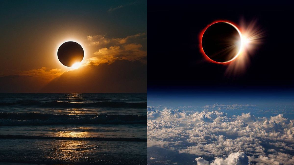 Solar Eclipse 2024: Netizens Share Breathtaking Visuals From Ground & Planes