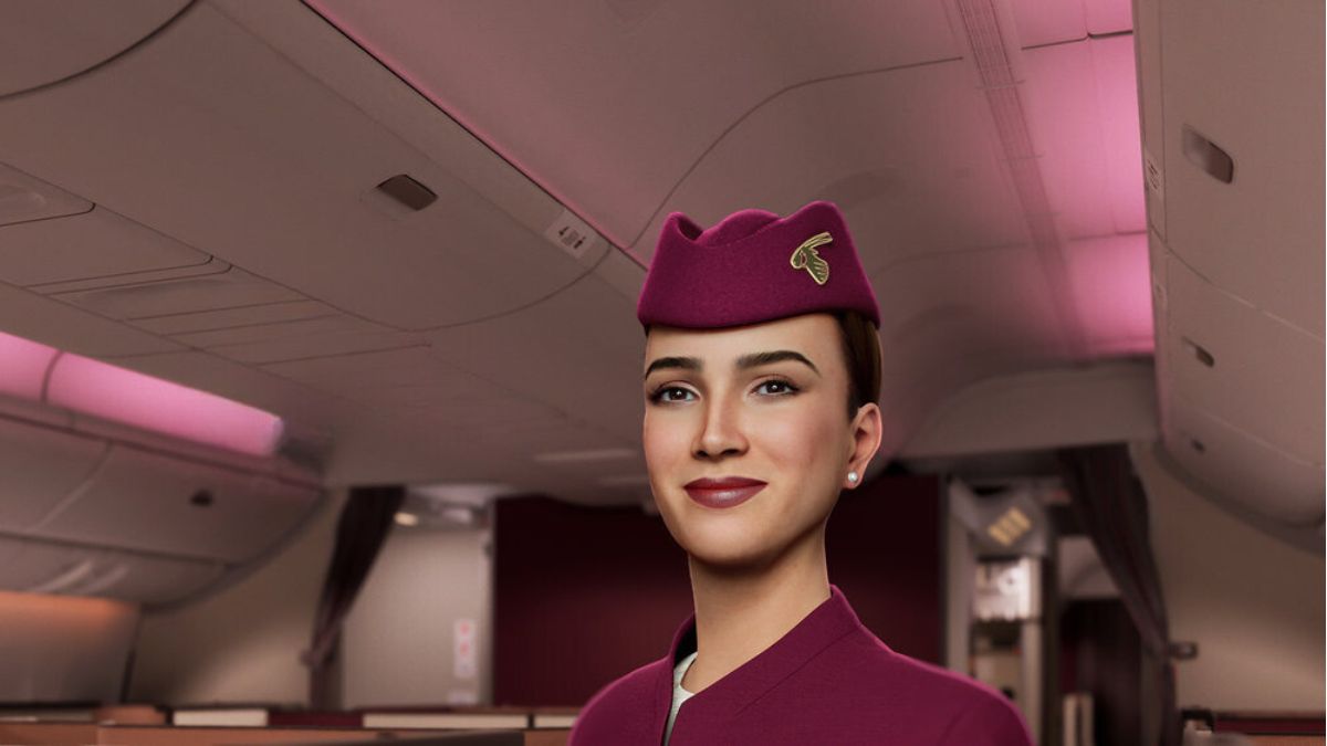 Say Hello To Sama 2.0 At ATM Dubai 2024, World’s First AI-Powered Cabin Crew At Qatar Airways