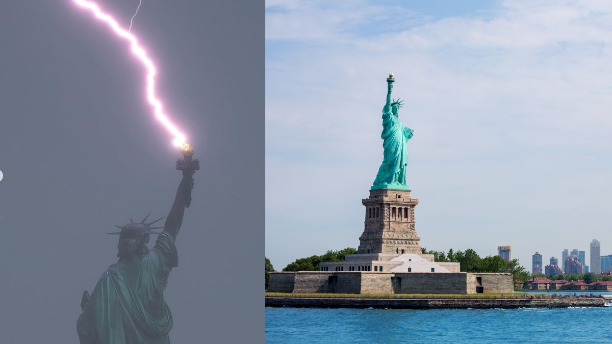 Watch: Statue Of Liberty Shakes In NY Earthquake, A Day After Lightning Strikes The Statue